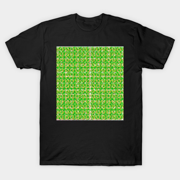 Four leaf clovers and gold horseshoes that are lucky for some T-Shirt by hereswendy